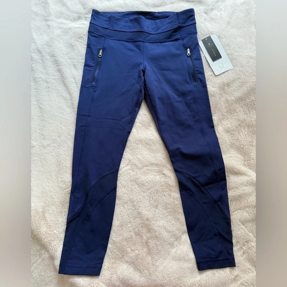 NWT Lululemon Inspire Tight II Hero Blue Size 8